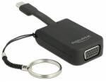 Delock USB Type-C adapter VGA-hoz (DP Alt Mode) - kulcstartón (63941) - dellaprint