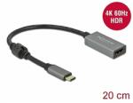 Delock Aktív USB Type-C - HDMI átalakító (DP Alt Mode) 4K 60 Hz (HDR) (66571) - dellaprint