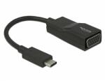 Delock Adapter USB Type-C csatlakozódugóval > VGA csatlakozóhüvellyel (DP váltakozó mód) (63923) - dellaprint