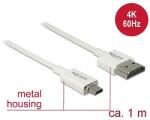 Delock Kábel Nagysebességű HDMI Ethernettel - HDMI-A-csatlakozódugó > HDMI Micro-D-csatlakozódugó, 3 (85149)