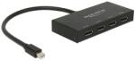 Delock Displayport 1.2-es elosztó 1 x mini Displayport-bemenet > 4 x Displayport-kimenet 4K (87693)