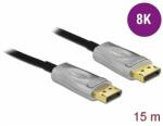 Delock Aktív optikai kábel DisplayPort 1.4 8K 15 m (85886) - dellaprint