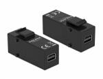 Delock Keystone modul, mini DisplayPort-csatlakozóhüvely > mini DisplayPort-csatlakozóhüvely (86377) - dellaprint