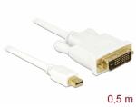 Delock Kábel mini Displayport 1.1 dugó > DVI 24+1 dugó 0, 5 m (83986)