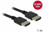 Delock Prémium HDMI kábel 4K 60 Hz 1 m (85215)