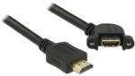 Delock Cable HDMI A apa> HDMI A anya panel-mount 110 angled 1 m (85103)