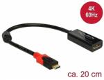 Delock DisplayPort átalakító USB Type-C kijelzohöz 4K 60 Hz (63928) - dellaprint