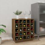 vidaXL Dulap de vinuri, maro miere, 55, 5x34x61 cm, lemn masiv de pin (821530) Suport sticla vin