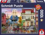 Schmidt Spiele Puzzle Schmidt din 1000 de piese - Navă lângă port (58989) Puzzle