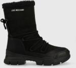 Love Moschino cizme de zapada din piele intoarsa culoarea negru 9BYY-OBD2BF_99X