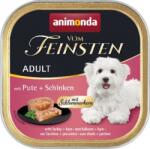 Animonda Vom Feinsten Gourmet - Hrană pentru câini cu curcan și șuncă în tăvițe (22 x 150 g) 3300 g