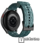  Okosóra szíj - szilikon, focilabda textúra minta - CYAN - 125mm+89mm hosszú, 22mm széles - SAMSUNG Galaxy Watch 46mm / Watch GT2 46mm / Watch GT 2e / Galaxy Watch3 45mm / Honor MagicWatch 2 46mm