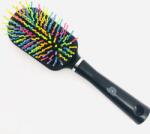 Global Fashion Perie pentru descurcarea părului, cu peri ondulați din plastic, 9585RX - negru/multicolor