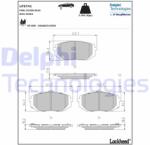 DELPHI set placute frana, frana disc DELPHI LP3741 (LP3741)