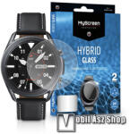 MYSCREEN Protector Hybrid Glass okosóra flexibilis üveg képernyővédő - ÁTLÁTSZÓ - 2 db, 8H, A képernyő sík részét védi - SAMSUNG Galaxy Watch3 41mm (SM-R855F)