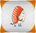  Színes párna Funky: fehér / narancssárga - s potlačou „Sushi