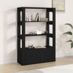 vidaXL Servantă, negru, 80x30x119, 5 cm, lemn prelucrat (819469) Comoda