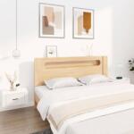 vidaXL Noptiere de perete, 2 buc. , alb, 50x36x25 cm (816841)