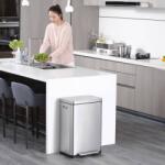 EKO Coș de gunoi cu pedală X-Cube, argintiu mat, 45 L 31184576 (440001) Cos de gunoi