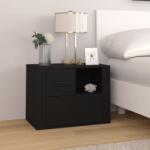 vidaXL Noptieră, negru, 60x36x45 cm, lemn prelucrat (816737)
