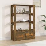 vidaXL Servantă, stejar fumuriu, 80x30x119, 5 cm, lemn prelucrat (819473) Comoda