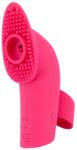 Sweet Smile Licking and Pulsating Finger Stimulator Pink Vibrator