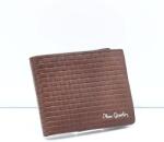 Pierre Cardin barna kockás férfi bőr pénztárca 8806-22