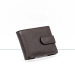 La Scala sötétbarna fekvő patentos bőr kártyatartó ad01/t