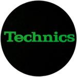  Slipmat Factory TECHNICS logo Green fekete alapon