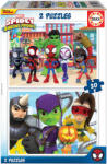 Educa Puzzle pentru copii Educa din 2 х 20 de piese - Spiderman și prietenii săi (EDU19296) Puzzle