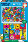 Educa Puzzle pentru copii Educa din 2 x 48 de piese - Domnule și doamnă (EDU19402) Puzzle