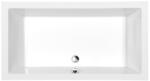 POLYSAN Zuhanytálca négyszögletes Polysan DEEP 100x75 cm akrilát fehér 72880 (72880)