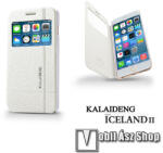 Kalaideng APPLE iPhone 6 Plus, 6S Plus, KALAIDENG Iceland II ablakos notesz mobiltok, FEHÉR