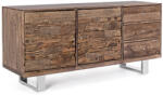 Bizzotto Comoda lemn maro 2 usi 3 sertare Stanton 160x45x75 cm (0746761) Comoda