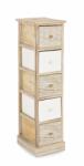 Bizzotto Comoda lemn 5 sertare Finnley 26x32x98 cm (0210682) Comoda
