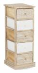 Bizzotto Comoda lemn 5 sertare Finnley 40x29x90 cm (0210679) Comoda