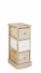 Bizzotto Comoda lemn 3 sertare Finnley 26x32x62 cm (0210680) Comoda