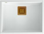 Quadron Chiuveta compozit sub blat Quadron Unique David 50 alb - cupru 55x42 cm (HQD5542U1-C1) Chiuveta