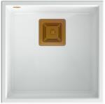 Quadron Chiuveta compozit sub blat Quadron Unique David 40 alb - cupru 42x42 cm (HQD4242U1-C1) Chiuveta