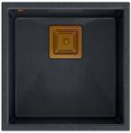 Quadron Chiuveta compozit sub blat Quadron Unique David 40 negru - cupru 42x42 cm (HQD4242U8-C1) Chiuveta