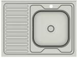 Quadron Chiuveta inox incastrata Quadron Pop Robin 111 inox satinat 80x60 cm dreapta (HD111SAT8060P) Chiuveta