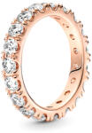 Pandora Örök szikrázó sor rozé arany gyűrű - 180050C01-48 (180050C01-48)