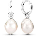 Pandora Barokk fehér édesvízi tenyésztett gyöngy ezüst fülbevaló - 299426C01 (299426C01)