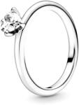 Pandora Áttetsző szív szoliter ezüst gyűrű - 198691C01-52 (198691C01-52)