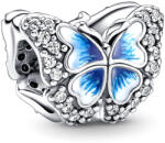 Pandora Moments Kék pillangó csillogó ezüst charm - 790761C01 (790761C01)