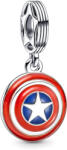 Pandora Moments Marvel Bosszúállók Amerika Kapitány pajzsa ezüst charm - 790780C01 (790780C01)