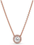 Pandora Klasszikus elegancia rozé arany nyaklánc és medál - 386240CZ-45 (386240CZ-45)