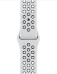 Apple Curea Apple pentru Apple Watch 41mm Pure Platinum/Black Nike Sport Band - Regular (ML843ZM/A) (ML843ZM/A)