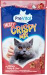 PreVital Crispy Mix jutalomfalatkák macskák számára csirkével, pulykával és májjal 60 g