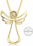 Levien Colier cu Înger placat cu aur și cu cristal Swarovski Guardian Angel